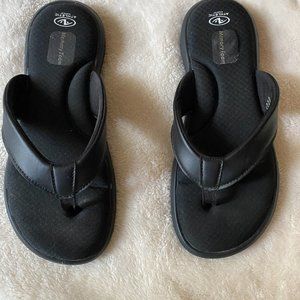 athletic works memory foam flip flops
